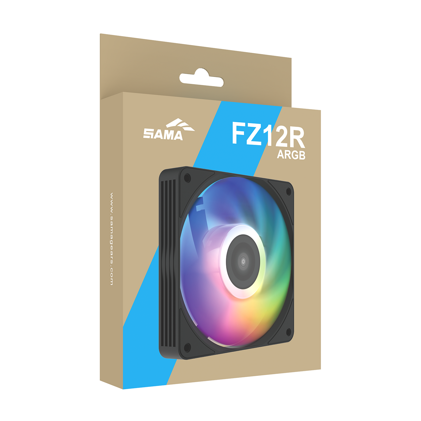 Sama FZ12R A-RGB Reverse 120mm PWM Fan - Black