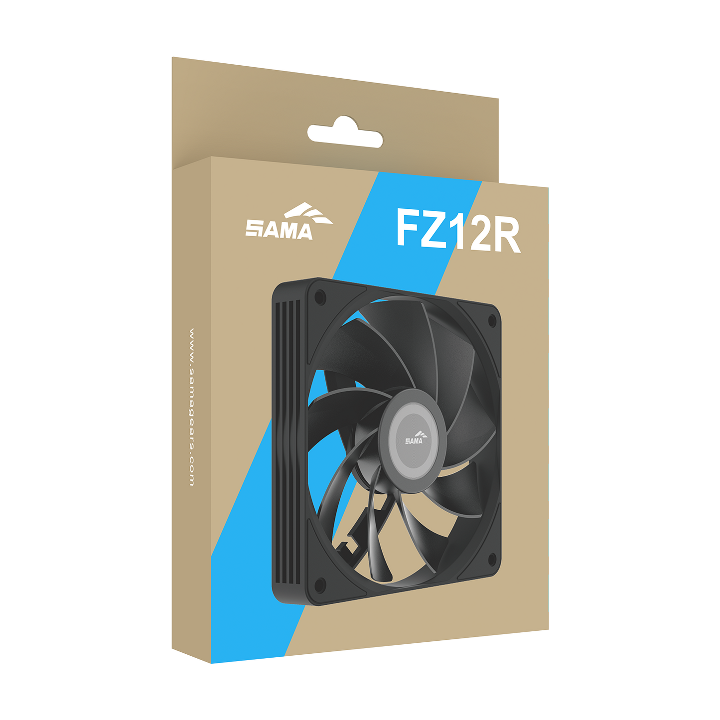 Sama FZ12R Reverse 120mm PWM Fan - Black