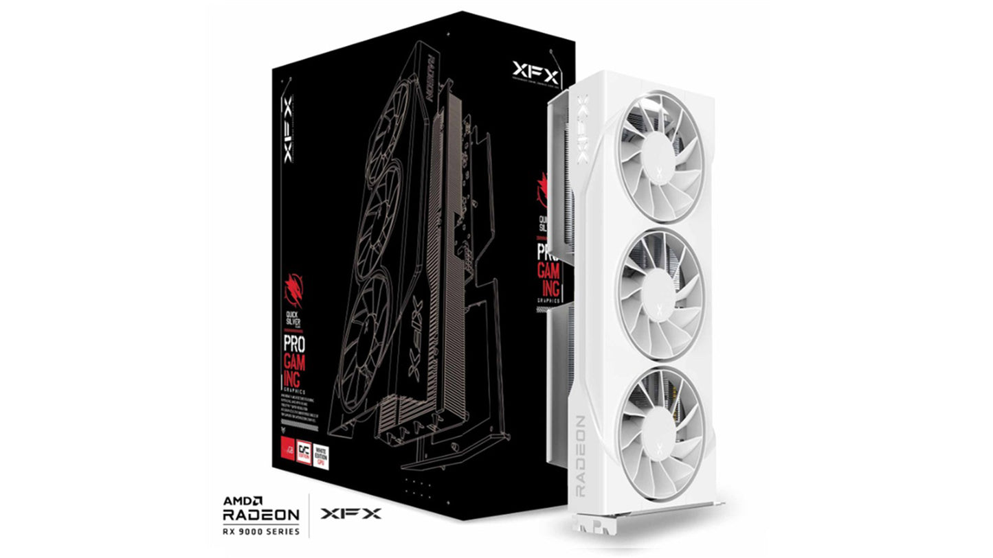 XFX Swift AMD Radeon RX 9060 XT OC White Triple Fan Gaming Edition 16GB