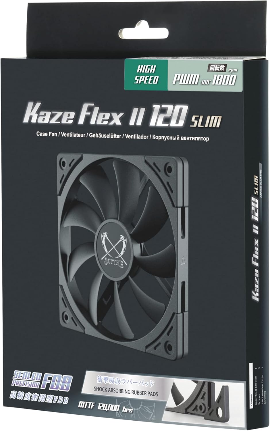 Scythe Kaze Flex II 120 Slim Case Fan