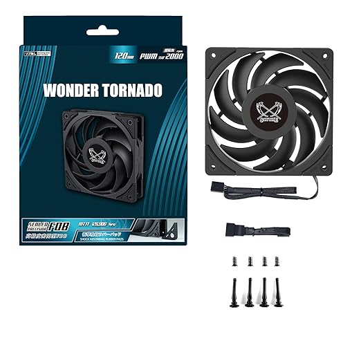 Scythe Wonder Tornado 120 PWM 2000 RPM / 2500 RPM Single Fan