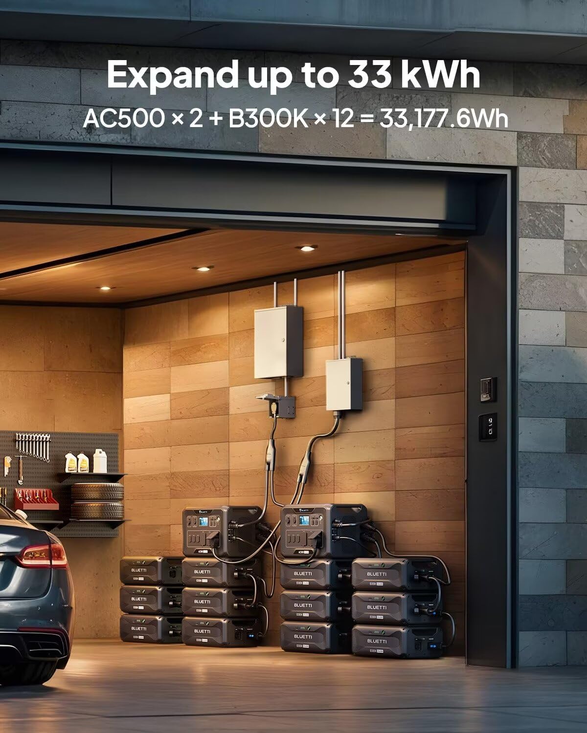 BLUETTI AC500+B300K Power Station Expansion Battery