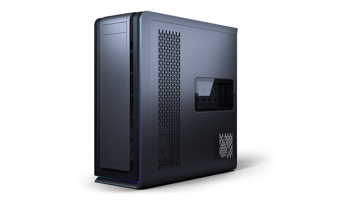 Phanteks Enthoo 719 High Performance Full Tower Case – Tempered Glass, Aluminum panels, dual system/psu support, massive storage, Fan Hub, Digital-RGB lighting (PH-ES719LTG)