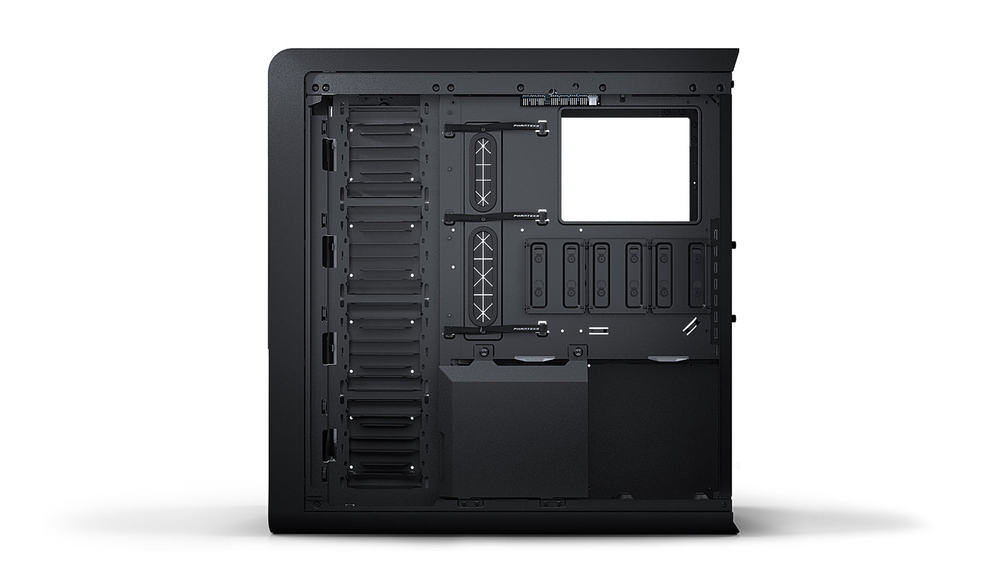 Phanteks Enthoo 719 High Performance Full Tower Case – Tempered Glass, Aluminum panels, dual system/psu support, massive storage, Fan Hub, Digital-RGB lighting (PH-ES719LTG)