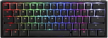 Ducky One 3 Mini Classic Hotswap 60% RGB Mechanical Keyboard w/ Quack Mechanics (DKON2161ST-_USPDCLAWSC1)
