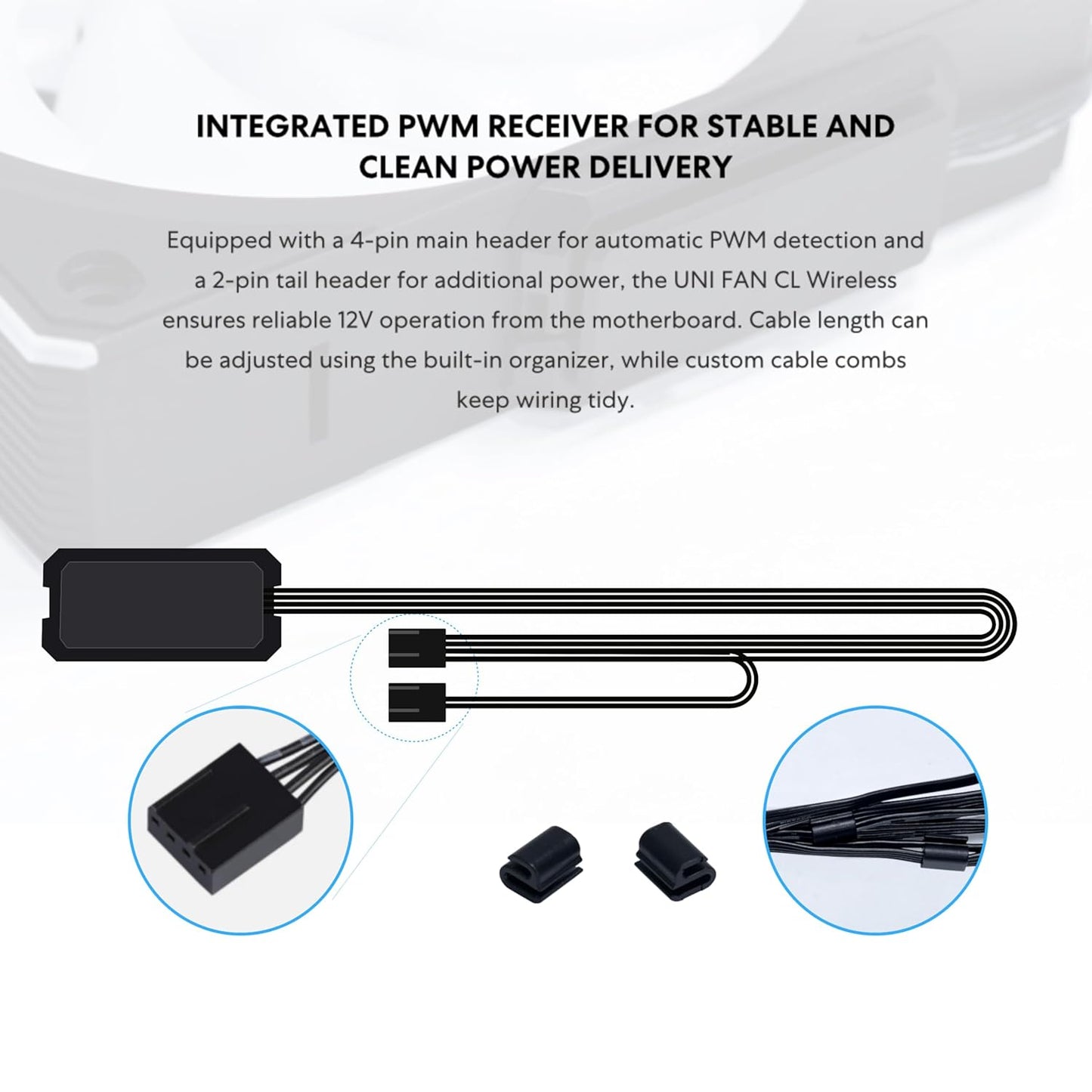 Lian Li UNI FAN CL WIRELESS Reverse 120 Black Triple pack