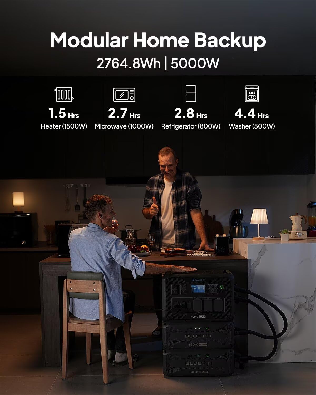 BLUETTI AC500+B300K Power Station Expansion Battery
