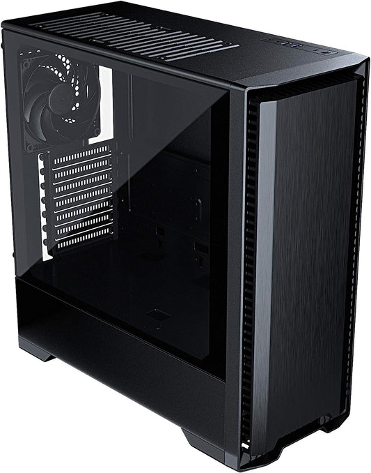 Metallic Gear Neo Silent Mid-Tower ATX Chassis, Silent Front Panel, Tempered Glass Side Panel, Skiron Fan, Black (MG-NE520S_BK01)