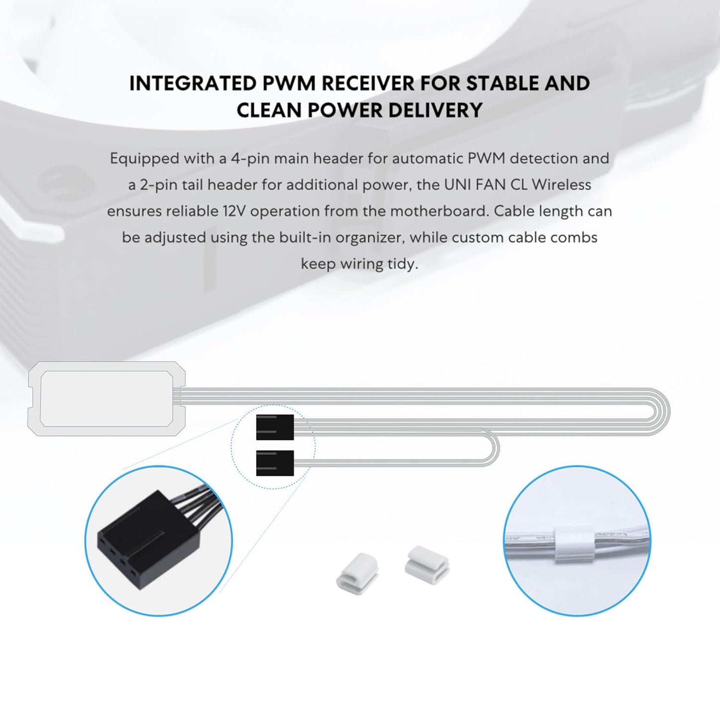 Lian Li UNI FAN CL WIRELESS Reverse 120 Black Triple pack