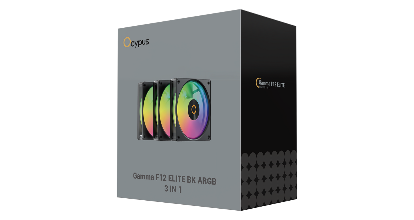 OCYPUS GAMMA F12 ELITE BLACK/WHITE ARGB 3 IN 1