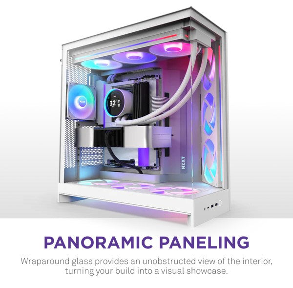 NZXT H9 Flow RGB+ White Case