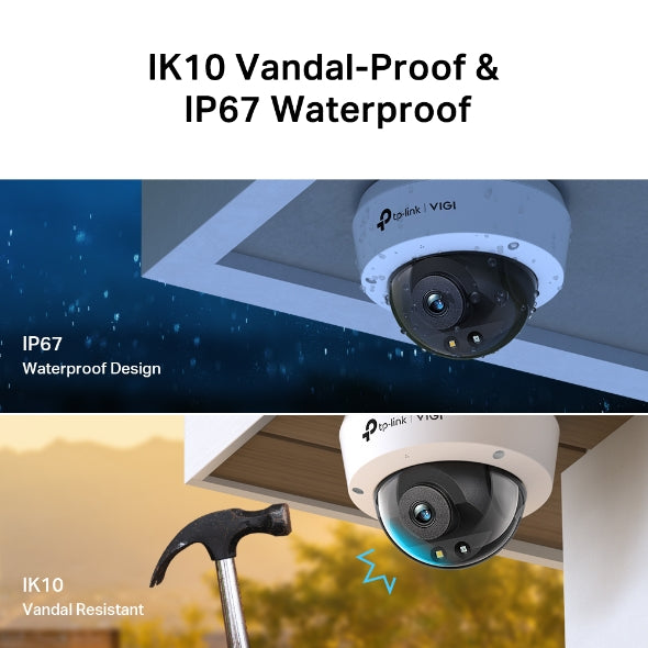 Tp-Link VIGI C240(2.8/4mm) I VIGI 4MP Full-Color Dome Network Camera
