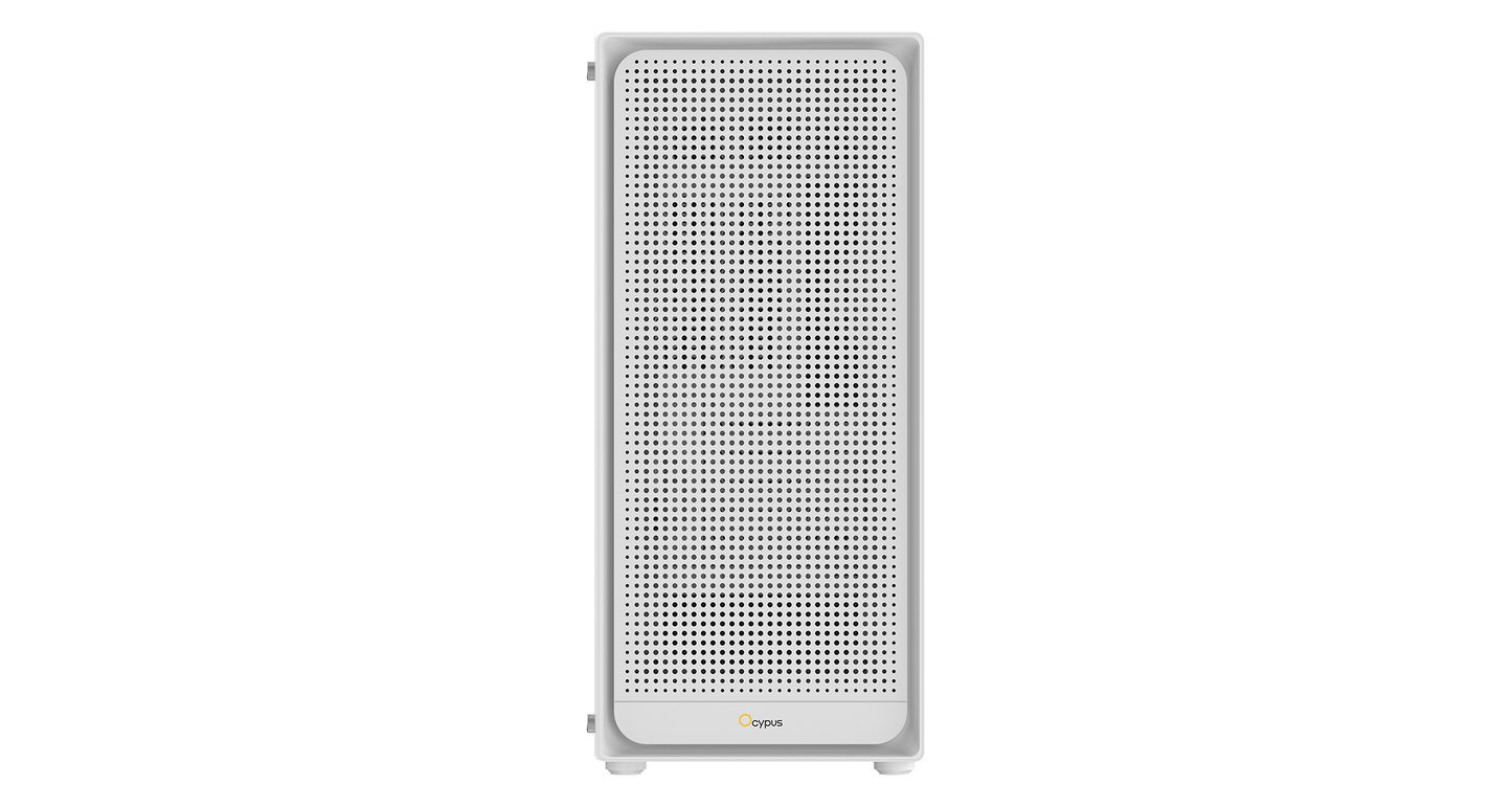 Ocypus Gamma C50 Mini-Tower Airflow Case with Mesh White/Black
