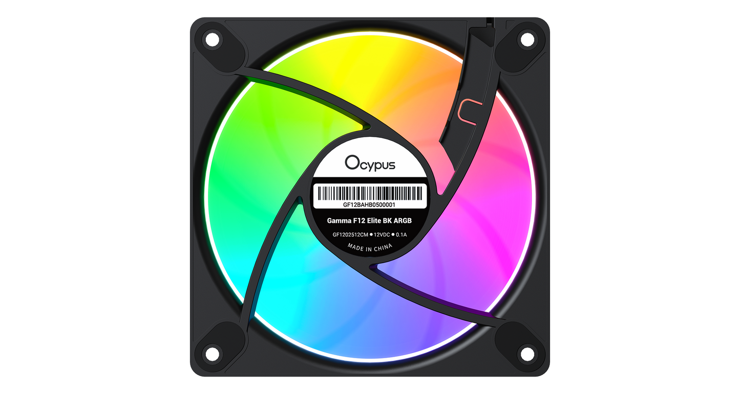 OCYPUS GAMMA F12 ELITE WHITE/ BLACK ARGB FAN