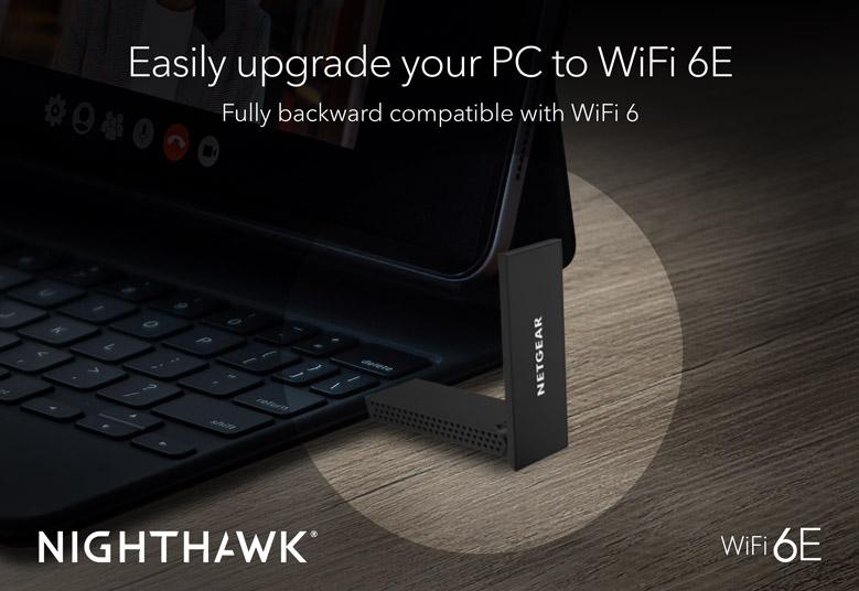 NETGEAR Nighthawk AXE3000 WiFi 6E USB 3.0 Adapter (A8000-100PAS)