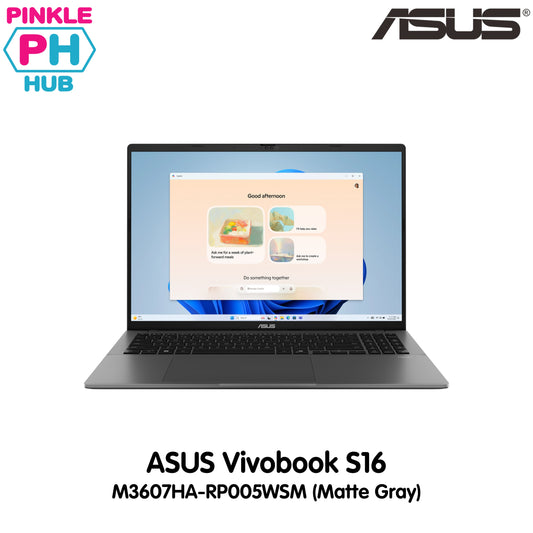 Asus Vivobook S16 M3607HA-RP005WSM (Matte Gray)| 16 WUXGA 144hz | AMD Ryzen 7 260 | 16GB DDR5 RAM | 512GB SSD | Win 11
