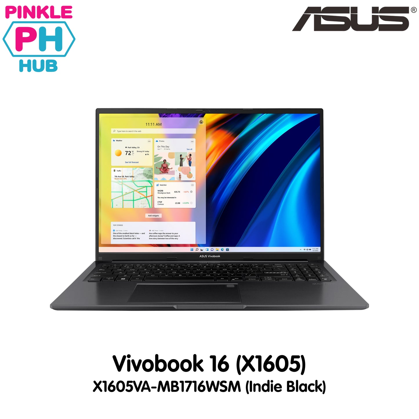 Asus VivoBook 16 X1605VA-MB1716WSM (Indie Black) | 16In WUXGA IPS | Intel Core i5-13420H | 16GB RAM | 512GB SSD | Win11