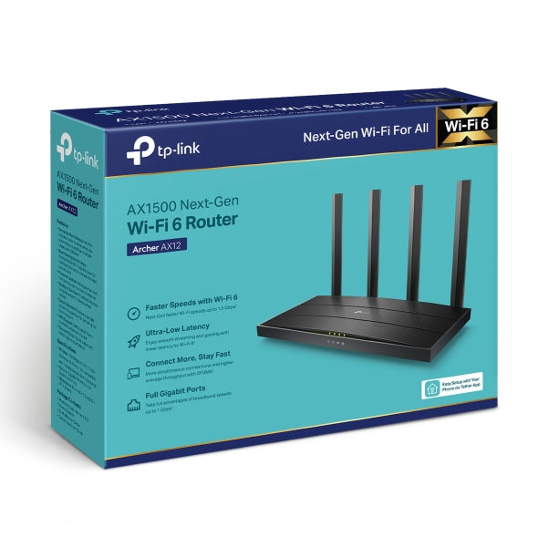 Tp-Link Archer AX12 I AX1500 Wi-Fi 6 Router