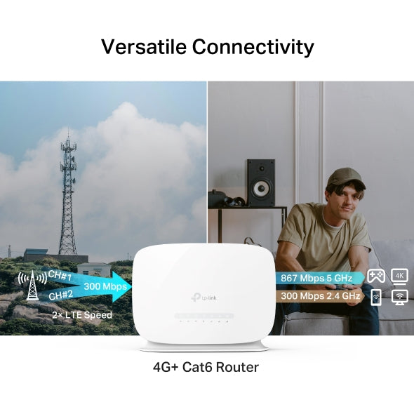 Tp-Link Archer MR505 I 4G+ Cat6 AC1200 Wireless Dual Band Gigabit Router