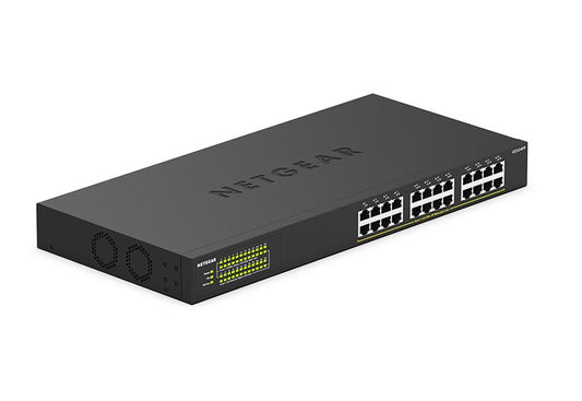 NETGEAR 24-Port Gigabit Ethernet PoE+ Smart Switch with 2 Dedicated SFP Ports 180W (GS324TP-100EUS / GS324TP-100EUS)