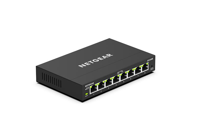 NETGEAR 8-Port Gigabit Ethernet Plus Switch (GS308E-100PES)