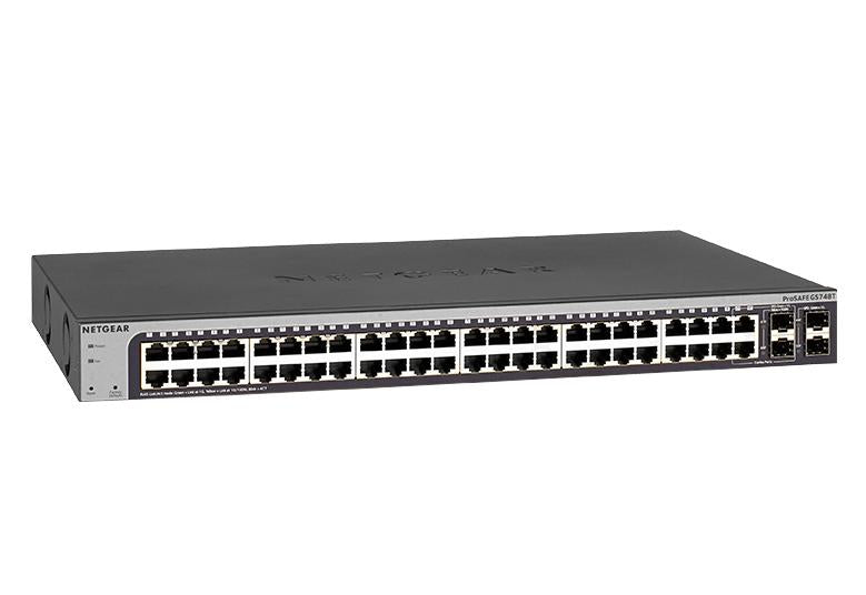 NETGEAR 48-Port Gigabit Ethernet Smart Switch With 2 Dedicated SFP Ports(GS748T-500AJS)