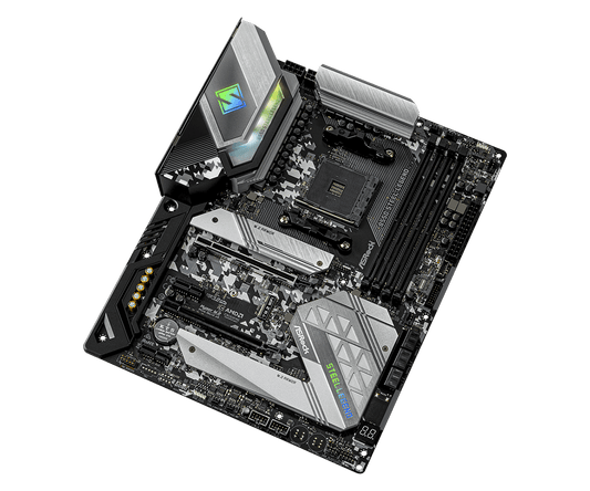 ASRock B550 Steel Legend Supports AMD AM4 Socket Ryzen™ 3000, 3000 G-Series, 4000 G-Series, 5000 and 5000 G-Series Desktop Processors*