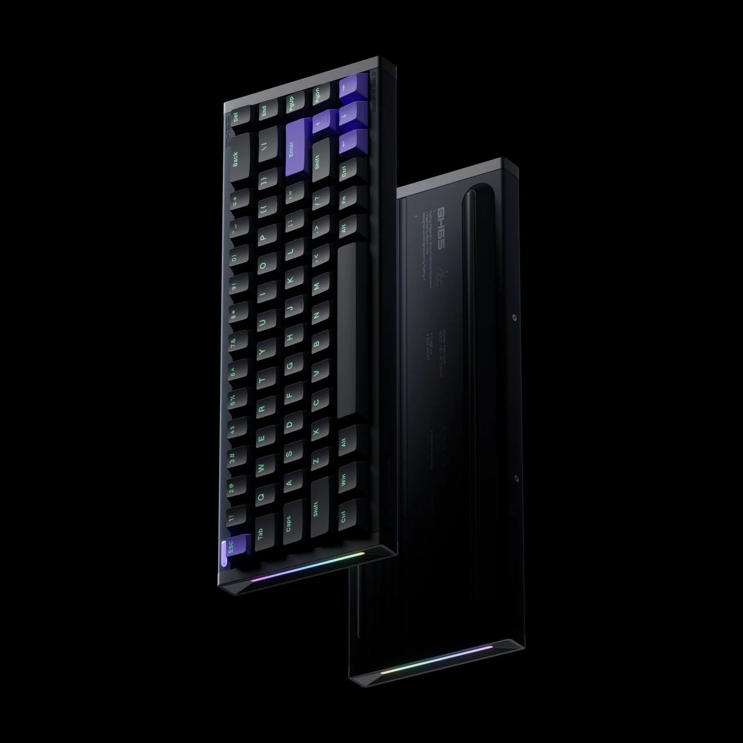 NuPhy®X BH65 RGB 68-Key High-Profile Gaming Keyboard - Magnetic Jade Pro Switch / Dark Matter
