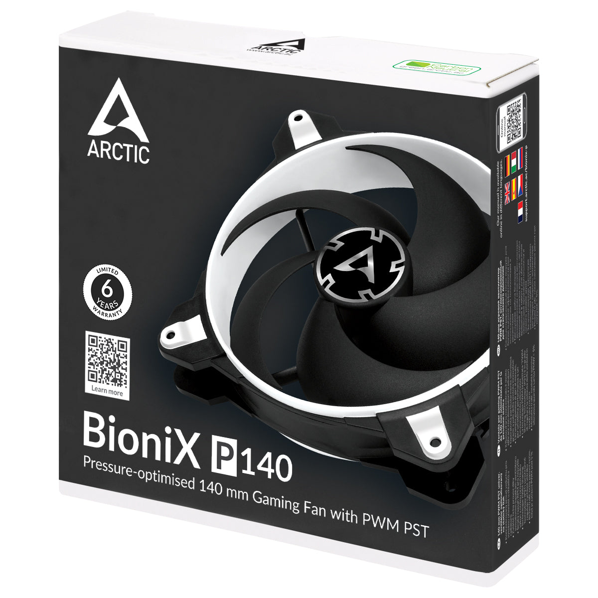 ARCTIC BioniX P140 Pressure-Optimised 140 mm Gaming Fan with PWM Sharing Technology