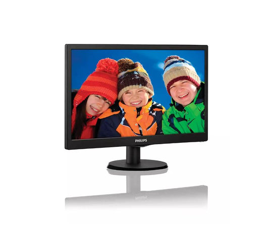 Philips 193V5LHSB2 18.5" WLED Monitor | With Vesa | TN Panel | Connectivity : VGA & HDMI ports | HD Ready Resolution : 1366 x 768 | Warranty : 3 years 3/3/0
