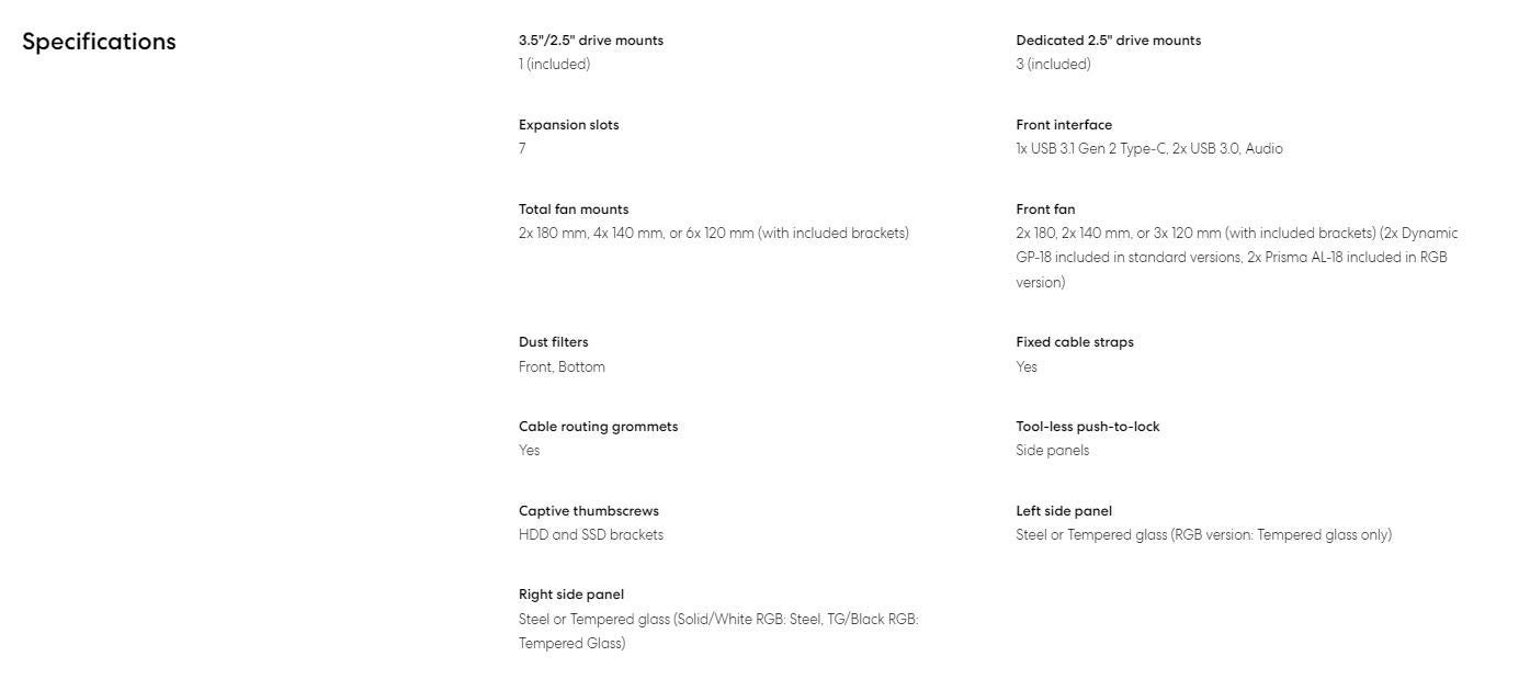 Fractal Torrent Compact RGB White TG Clear Tint