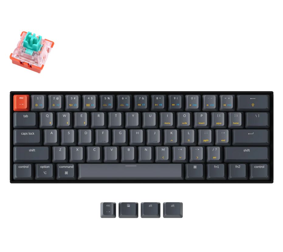 Keychron K12 Wireless Optical (Hot-Swappable) White Backlight Mechanical Keyboard Mint Switch (K12D5)