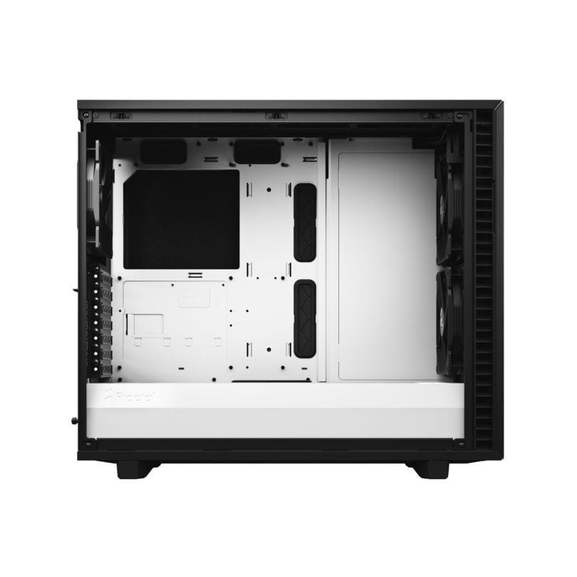 FRACTAL I Define 7 Clear Tint Tempered Glass - Black/White (Mid Tower)