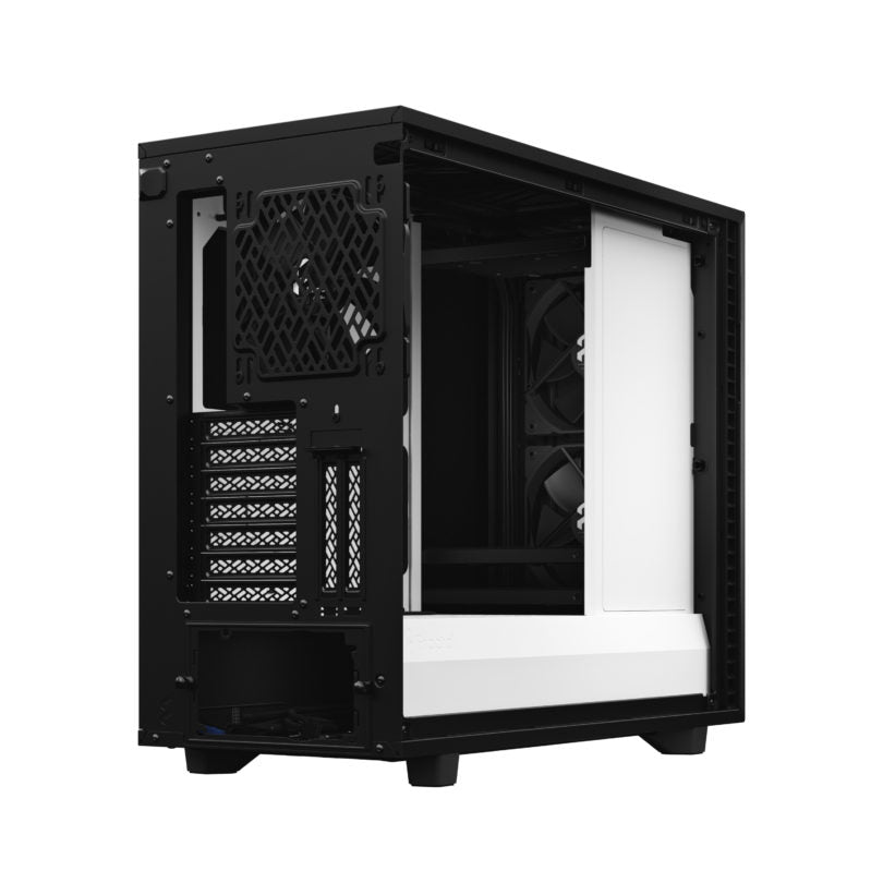 FRACTAL I Define 7 Clear Tint Tempered Glass - Black/White (Mid Tower)