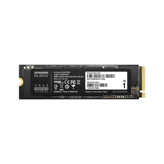 KLEVV Cras C920 1TB m.2 NVMe PCIe Gen4x4 (K01TBM2SP0-C92)