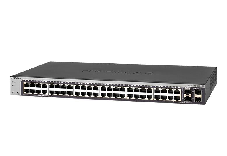 NETGEAR 48-Port Gigabit Ethernet Smart Switch With 2 Dedicated SFP Ports(GS748T-500AJS)