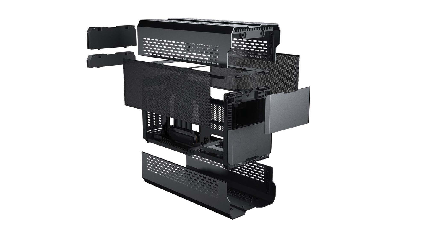 Phanteks Evolv Shift XT, extendable Small Form-Factor Chassis, Mini-ITX Gaming Chassis, PCI-e Gen4 Riser Cable, Digital-RGB Infinity Mirror, Triple-Slot GPU Support (PH-ES121XT)