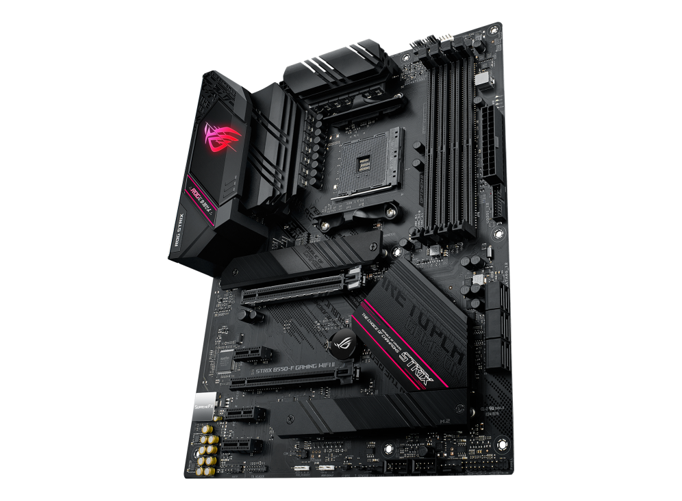 ASUS ROG STRIX B550-F GAMING WIFI II,Ready for AMD Ryzen™ 3000 and 5000 series, plus 5000 and 4000 G-series desktop processors,PCIe® 4.0-ready, dual M.2 slots, USB 3.2 Gen 2 Type-C®, plus HDMI® 2.1 and DisplayPort™ 1.2 output