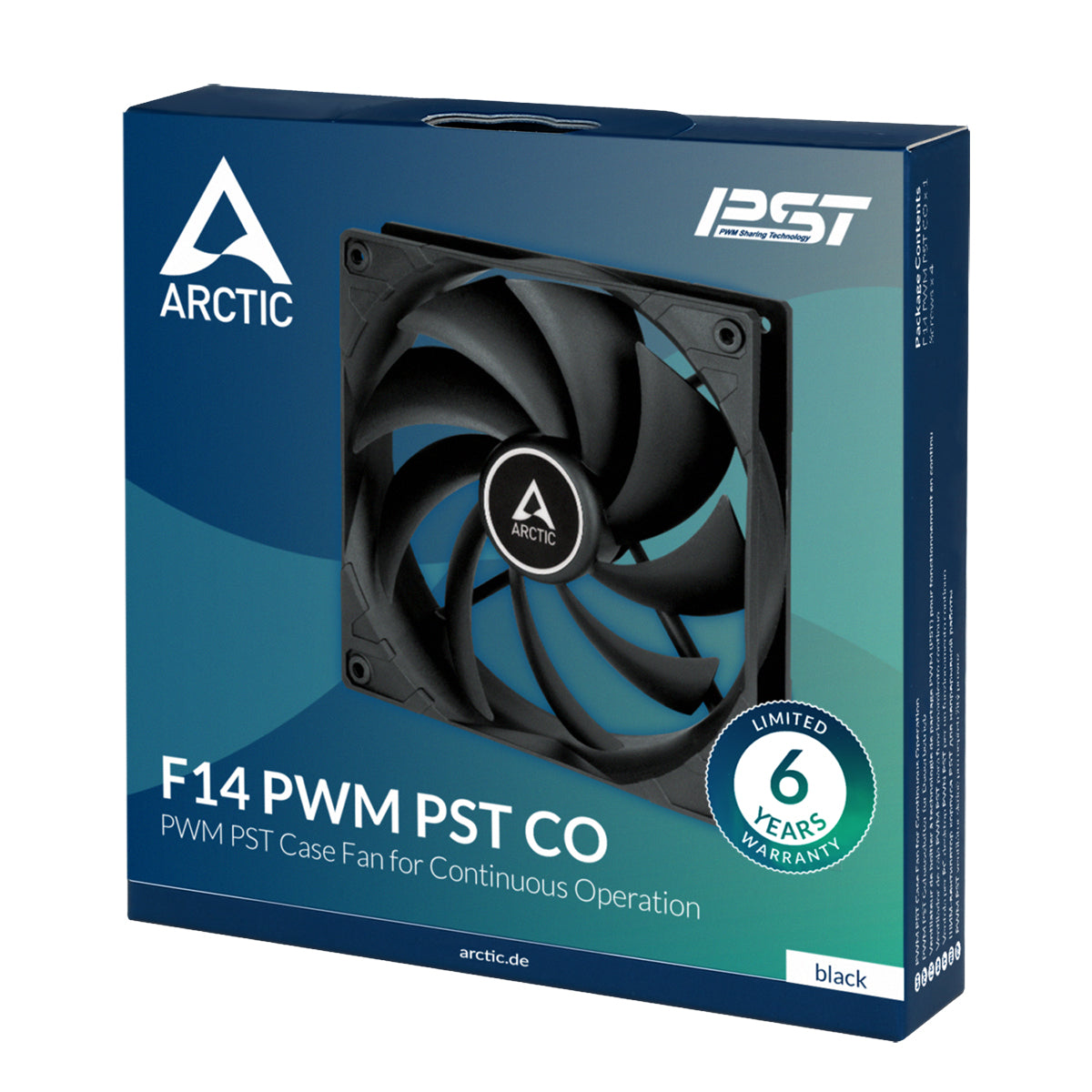 Arctic F14 PWM PST CO 140 mm PWM PST Case Fan for Continuous Operation 200-1350 RPM