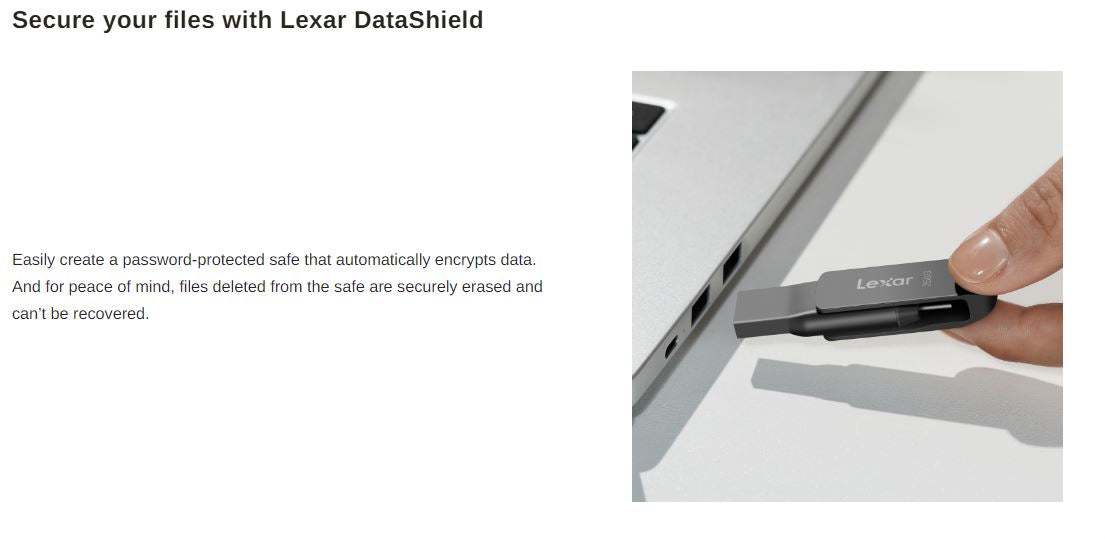 Lexar JumpDrive Dual Drive D400 USB 3.1 Type-C Flash Drive