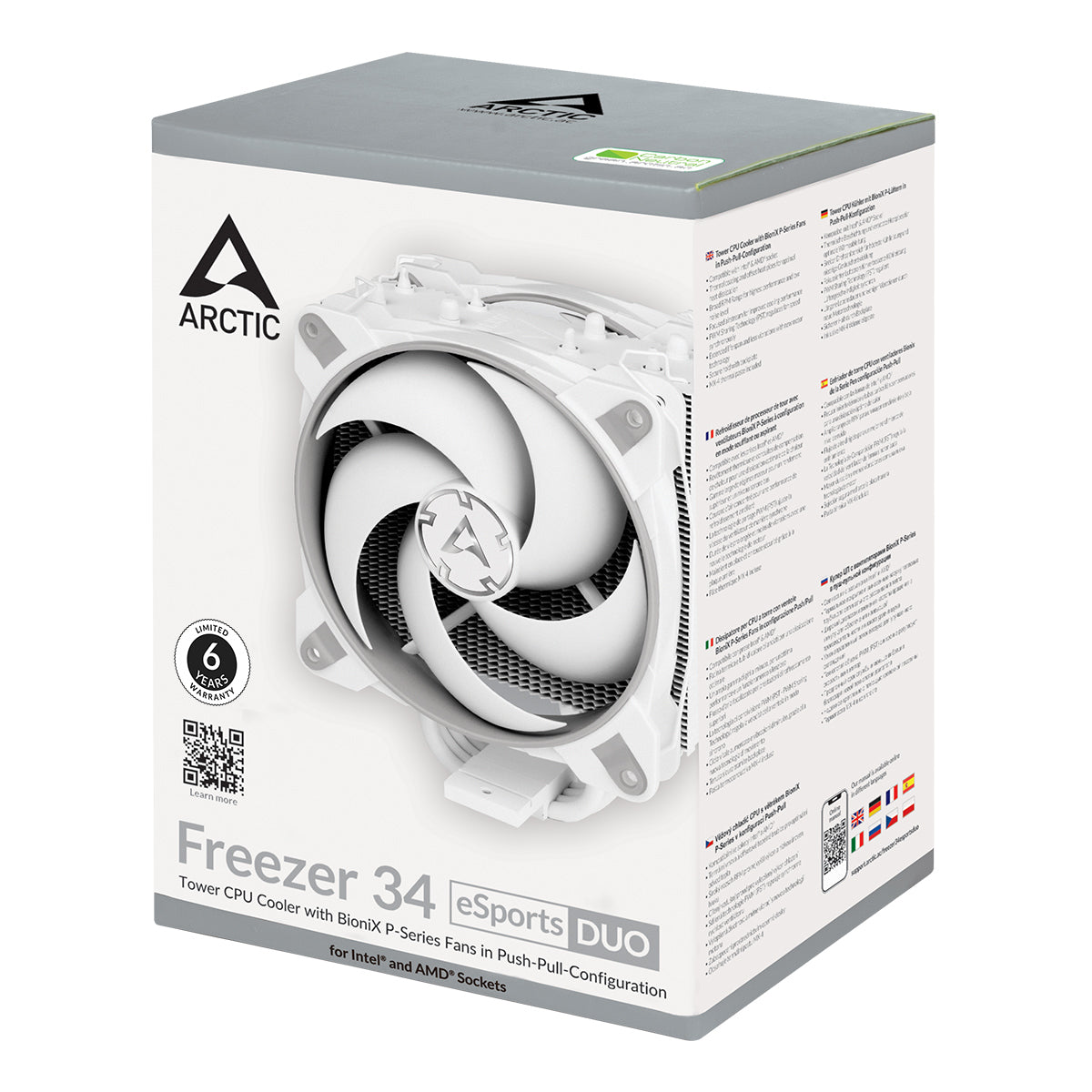 Arctic Freezer 34 eSports DUO - Grey/White (ACFRE00074A)