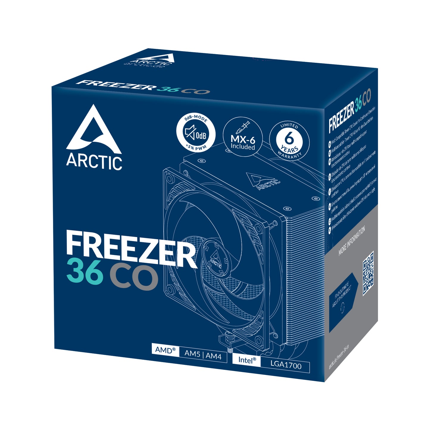 ARCTIC Freezer 36 CO I Multi Compatible Tower CPU Cooler for Continuous Operation