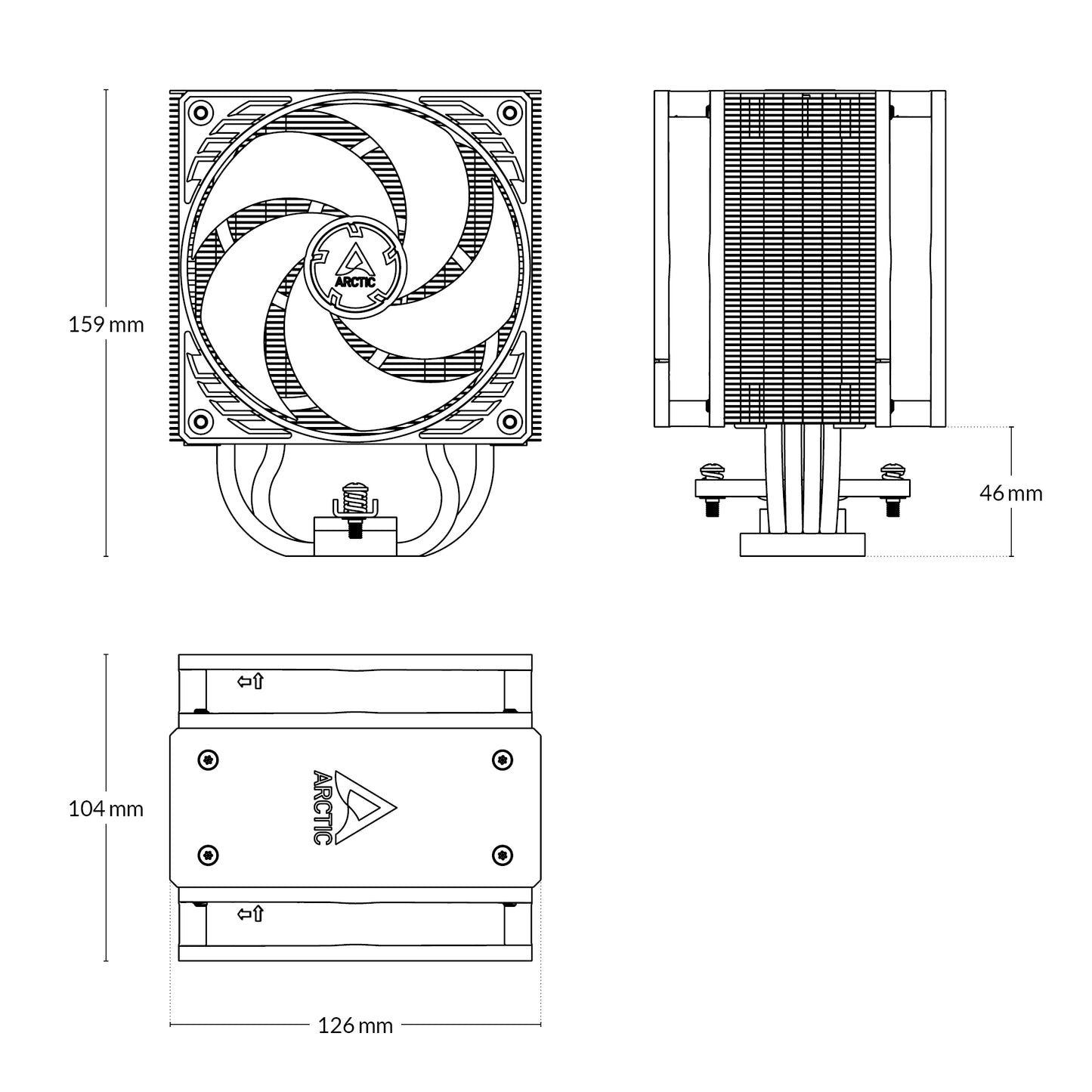 ARCTIC Freezer 36 CO I Multi Compatible Tower CPU Cooler for Continuous Operation