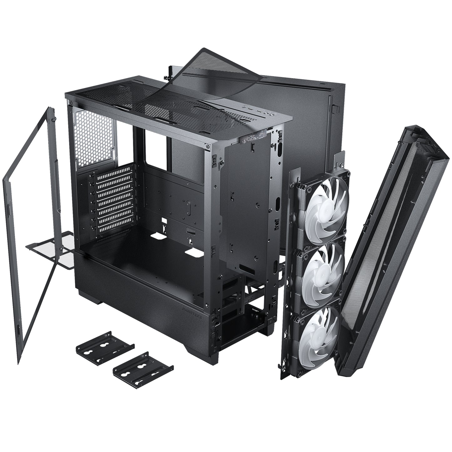 Phanteks Eclipse G360A Ultra-fine Performance Mesh, Mid-Tower Gaming case, Tempered Glass, Digital-RGB Lighting (PH-EC360ATG)