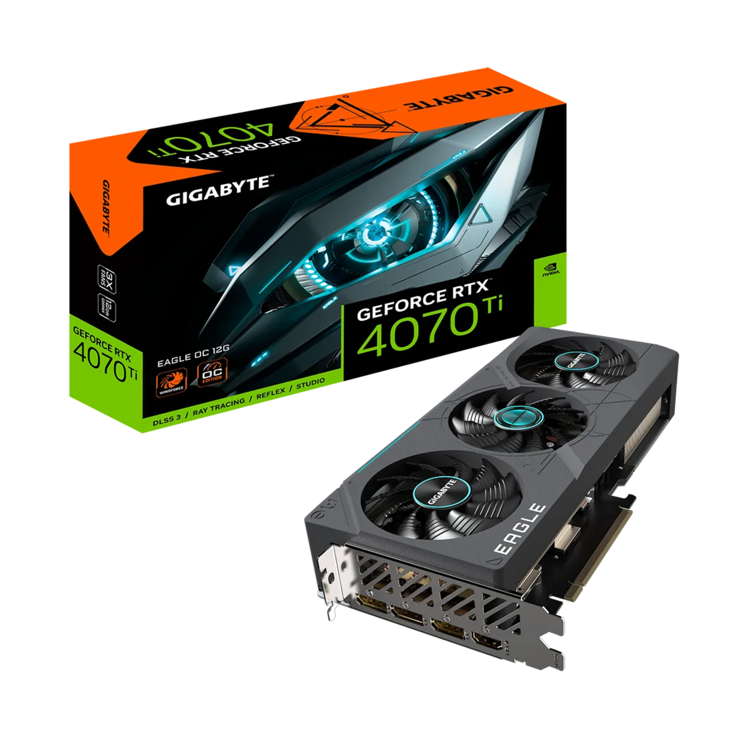 GIGABYTE GeForce RTX™ 4070 Ti EAGLE OC 12G rev. 2.0 (GV-N407TEAGLE-12GD-2.0)