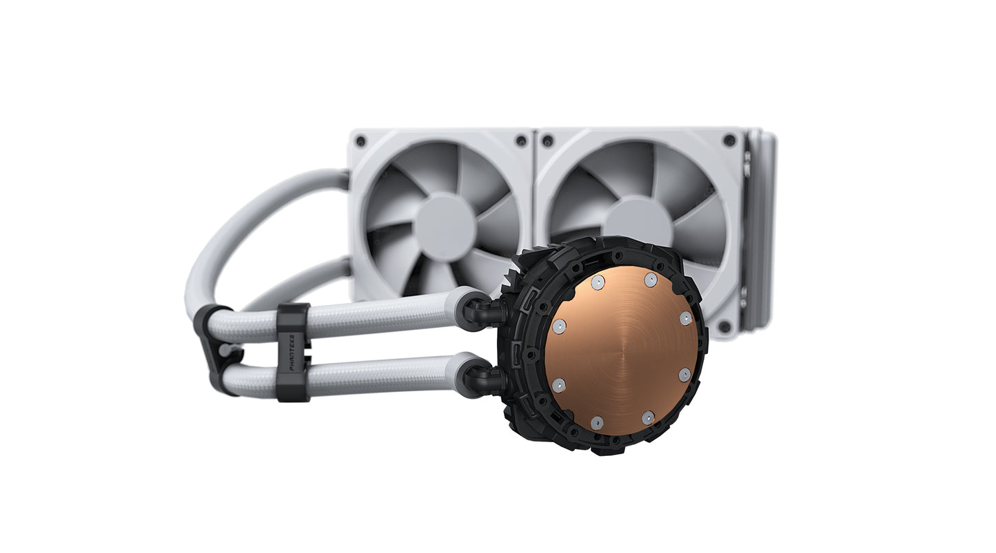 Phanteks Glacier One 240 MPH D-RGB AIO Liquid CPU Cooler with Halos Fan Frame Infinity Mirror Pump Cap Design (PH-GO240MPH)