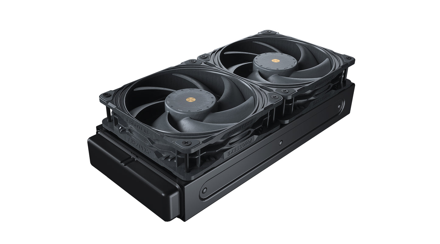 Phanteks Glacier One 240T30 D-RGB AIO Liquid CPU Cooler, Infinity Mirror Pump Cap Design, Aluminum Covers, 2X T30-120 High-end Fans, Anthracite Grey (PH-GO240T30_DAG01)