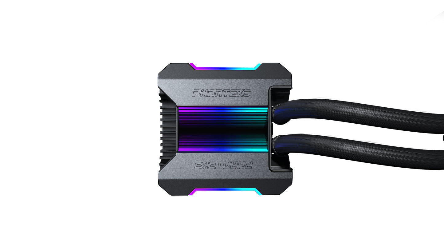 Phanteks Glacier One 240T30 D-RGB AIO Liquid CPU Cooler, Infinity Mirror Pump Cap Design, Aluminum Covers, 2X T30-120 High-end Fans, Anthracite Grey (PH-GO240T30_DAG01)
