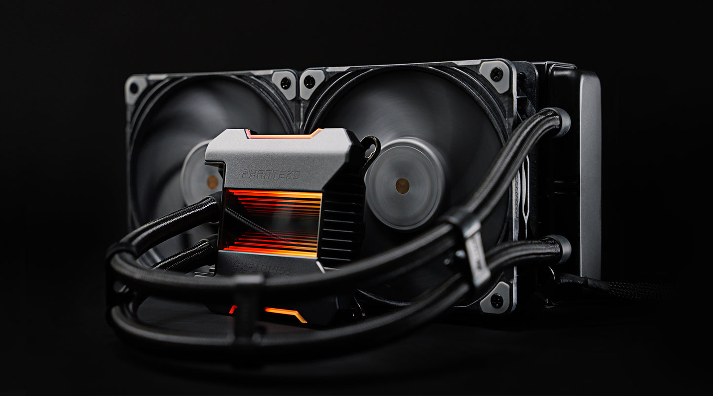 Phanteks Glacier One 240T30 D-RGB AIO Liquid CPU Cooler, Infinity Mirror Pump Cap Design, Aluminum Covers, 2X T30-120 High-end Fans, Anthracite Grey (PH-GO240T30_DAG01)
