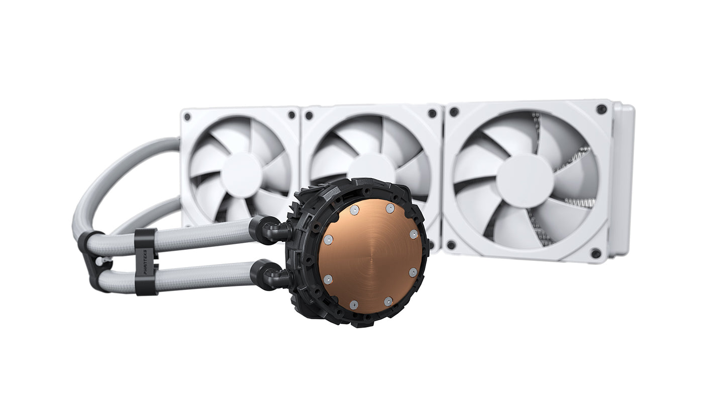 Phanteks Glacier One 360 MPH D-RGB AIO Liquid CPU Cooler with Halos Fan Frame Infinity Mirror Pump Cap Design (PH-GO360MPH)